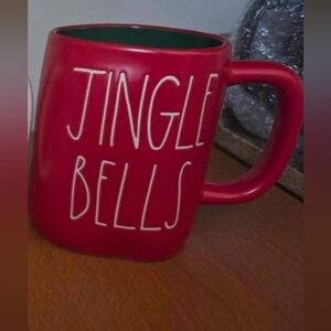 Rae Dunn Red Jingle Bells Mug